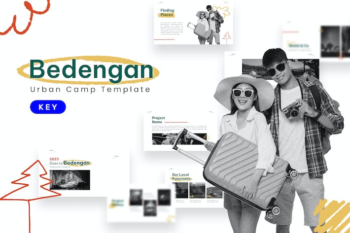 户外旅游度假keynote模板 - 顶尖PPT