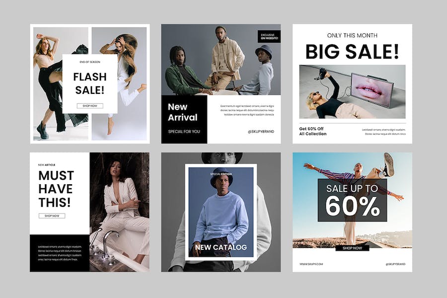 时尚博主Instagram竖版故事Keynote模板 - 顶尖PPT