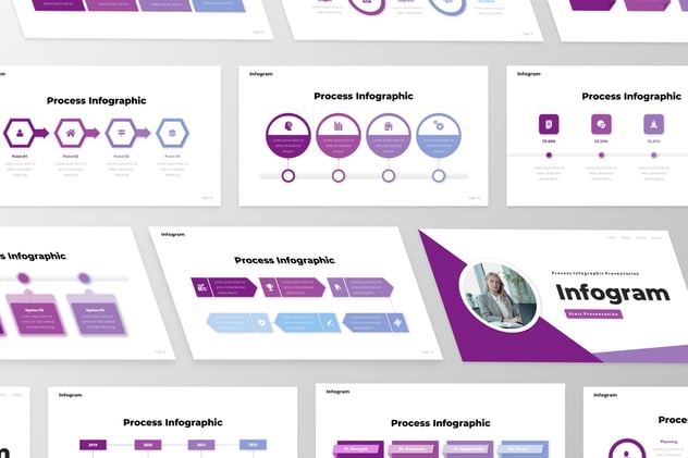 流程信息图形keynote模板 - 顶尖PPT
