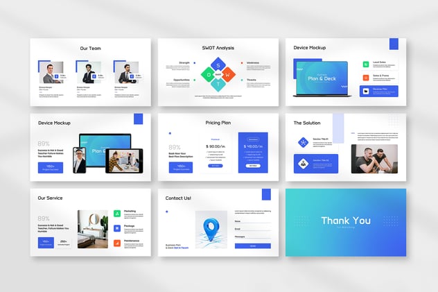 商业计划书战略规划方案Keynote模板 - 顶尖PPT