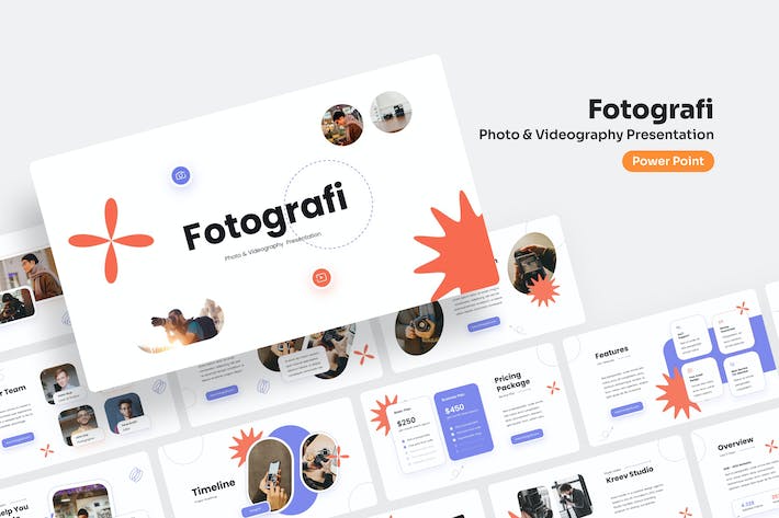 摄影视频服务项目展示PPT模板 - 顶尖PPT