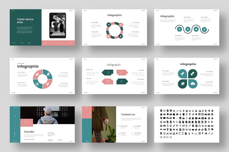 时尚流行风格商务商业通用PPT模板 - 顶尖PPT