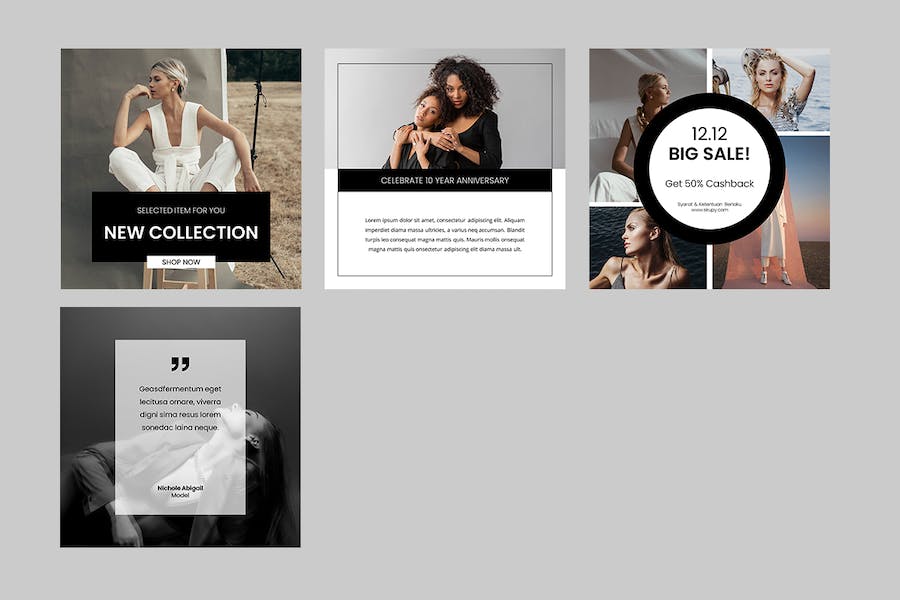 时尚博主Instagram竖版故事Keynote模板 - 顶尖PPT