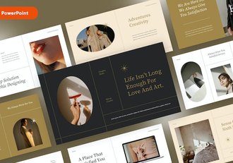 橙色摄影工作室品牌宣传作品集PPT模板 - 顶尖PPT