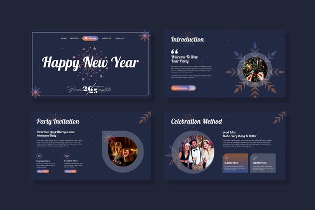 新年活动主题keynote模板 - 顶尖PPT