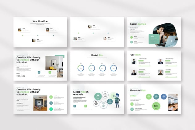 现代简约商业计划书融资方案Keynote模板 - 顶尖PPT