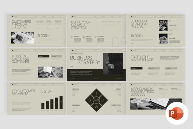 业务战略PPT模板 - 顶尖PPT