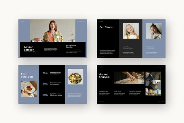 餐饮商业推广宣传展示Keynote模板 - 顶尖PPT