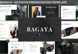 时尚品牌宣传展示方案Keynote模板 - 顶尖PPT