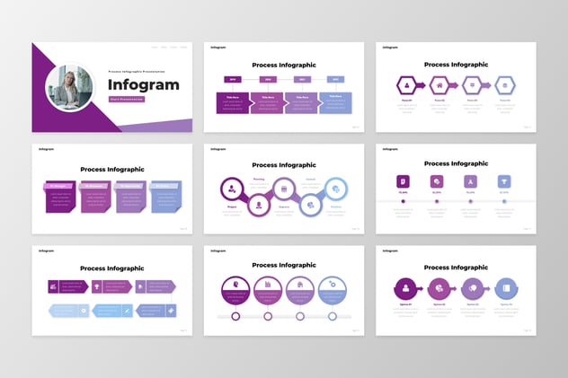 流程信息图形keynote模板 - 顶尖PPT