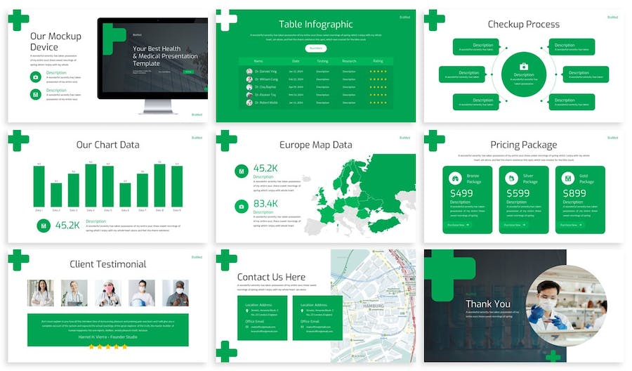 医学医疗公司介绍生物医学研究PPT模板 - 顶尖PPT
