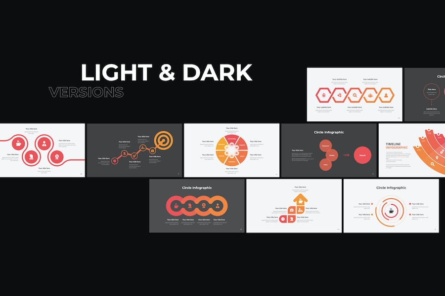 244页大型商务信息图形PPT动画模板 - 顶尖PPT