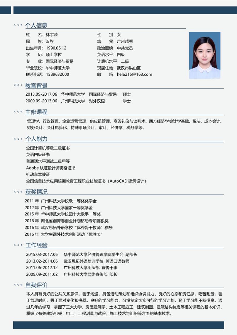 国际贸易个人求职简历模板 - 顶尖PPT