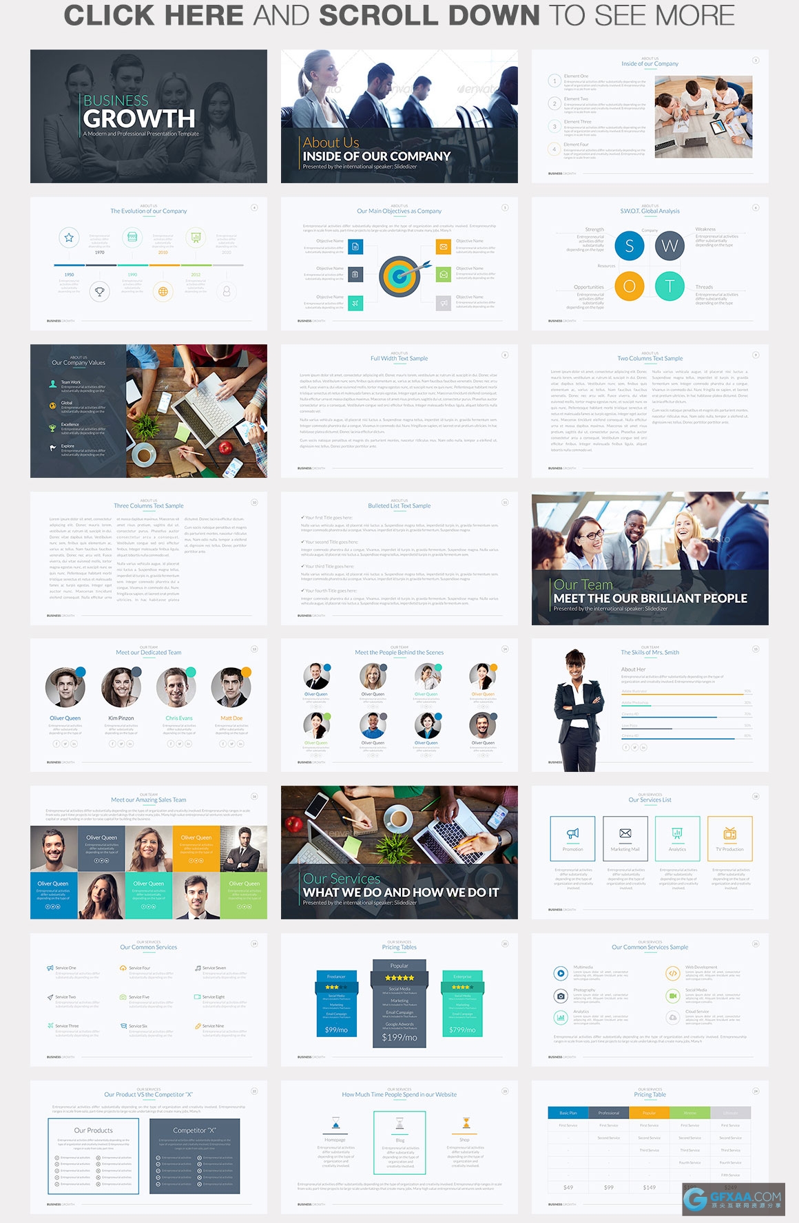 扁平化精美PPT模板 - 顶尖PPT