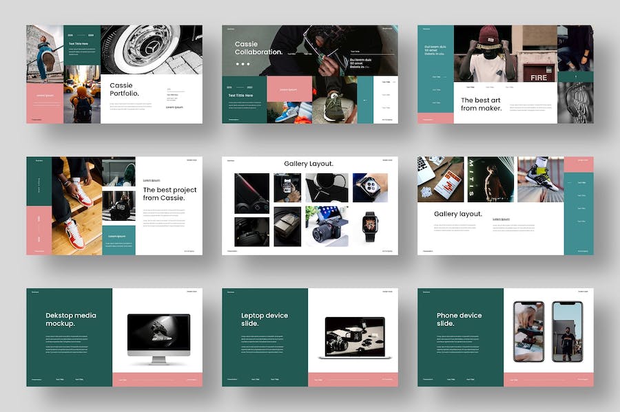 时尚流行风格商务商业通用PPT模板 - 顶尖PPT