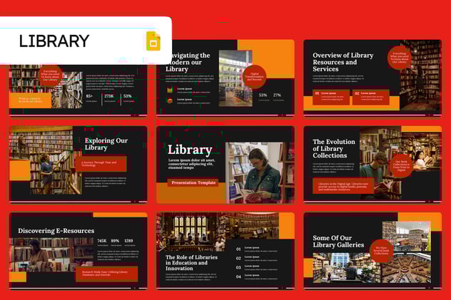 图书馆介绍展示宣传PPT模板 - 顶尖PPT