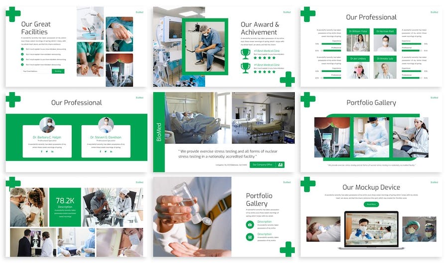 医学医疗公司介绍生物医学研究PPT模板 - 顶尖PPT