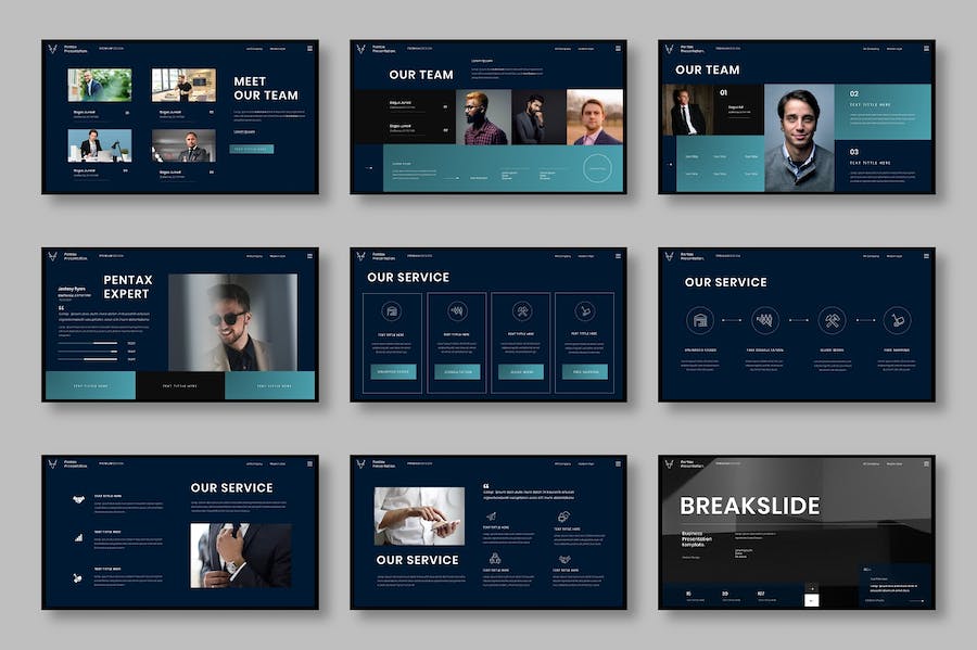 摄影器材商务产品服务介绍Keynote模板 - 顶尖PPT