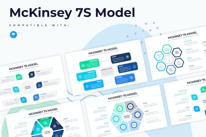 麦肯锡七要素战略分析Keynote模板 - 顶尖PPT