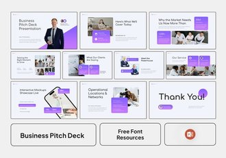 商务演讲平台详细展示PPT模板 - 顶尖PPT