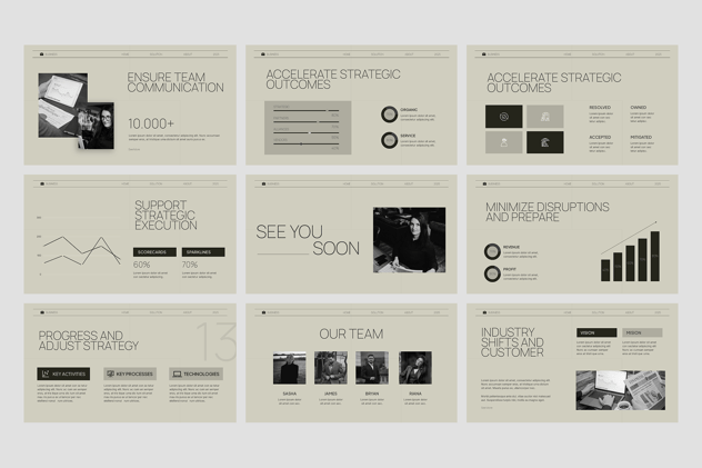 业务战略PPT模板 - 顶尖PPT