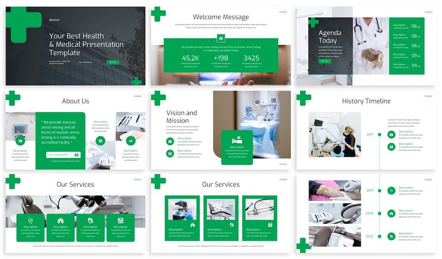 医学医疗公司介绍生物医学研究PPT模板 - 顶尖PPT