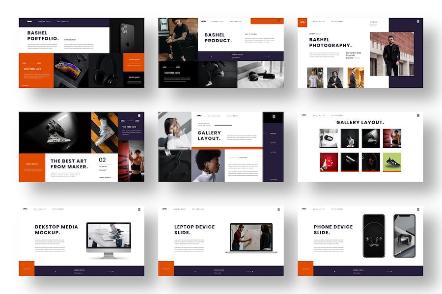 创意摄影作品集商务展示Keynote模板 - 顶尖PPT