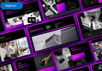 商务企业展示创新方案Keynote模板 - 顶尖PPT