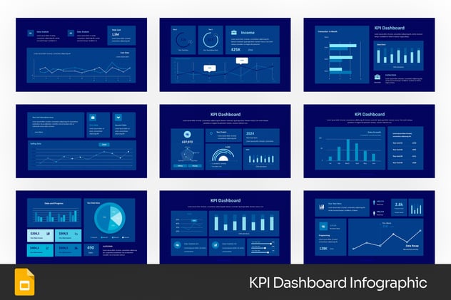 KPI业绩指标监测系统PPT模板 - 顶尖PPT