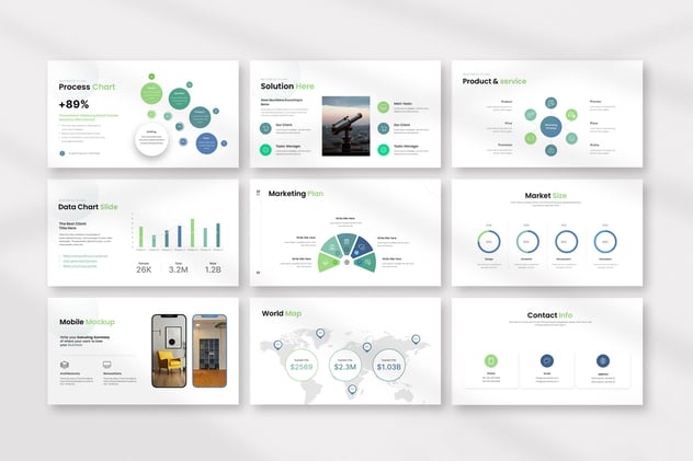 现代简约商业计划书融资方案Keynote模板 - 顶尖PPT