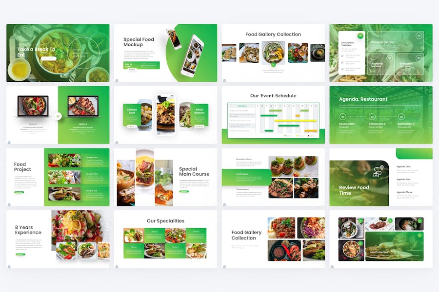 食品营养健康keynote模板 - 顶尖PPT