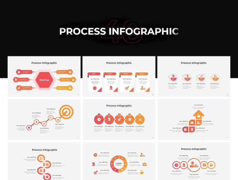 244页大型商务信息图形PPT动画模板 - 顶尖PPT