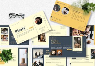 咖啡店咖啡厅餐饮推广Keynote模板 - 顶尖PPT