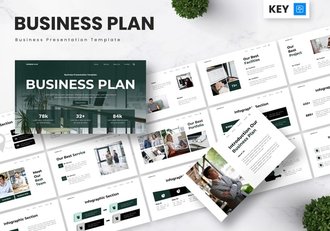 商业计划创业融资项目路演规划Keynote模板 - 顶尖PPT