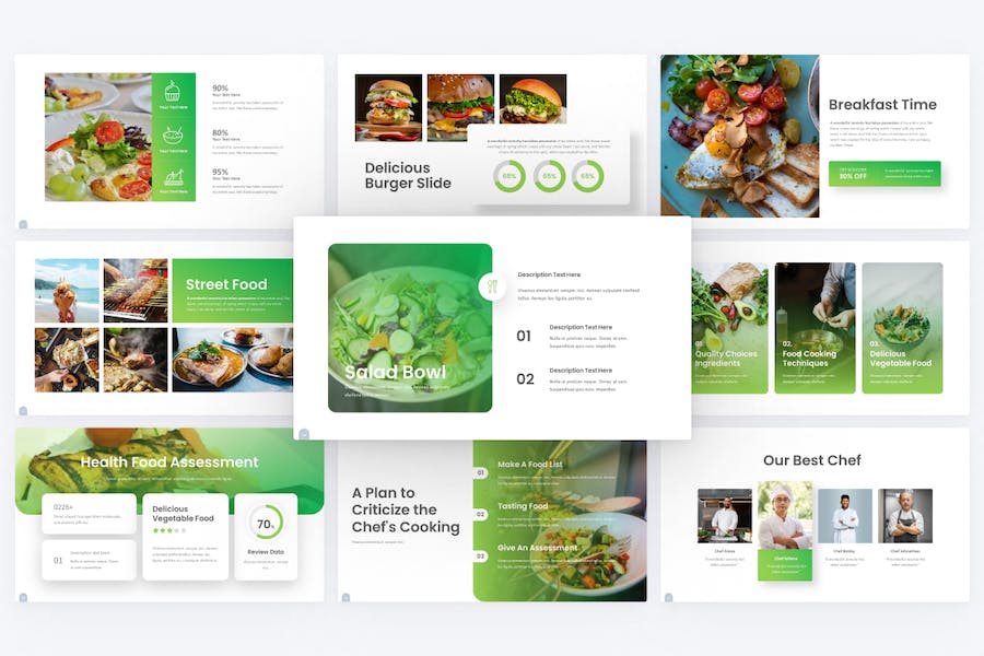 食品营养健康keynote模板 - 顶尖PPT