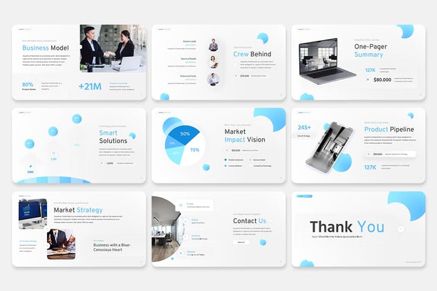 简约风格商务通用国外PPT模板 - 顶尖PPT