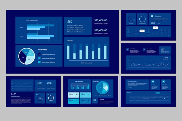 KPI业绩指标监测系统PPT模板 - 顶尖PPT
