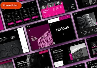 时尚潮流品牌商务宣传PPT模板 Retry - 顶尖PPT