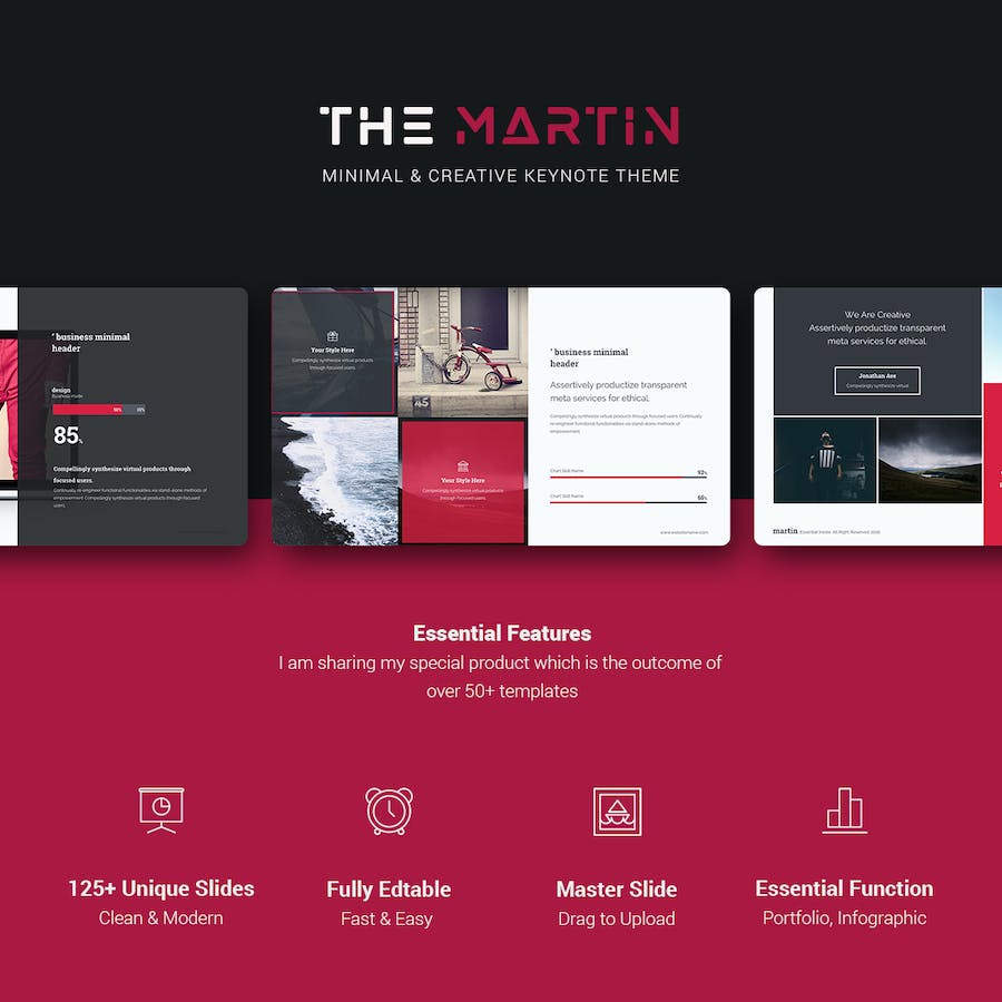 创意简约风格市场分析商务通用keynote模板 - 顶尖PPT