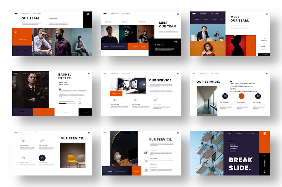 创意摄影作品集商务展示Keynote模板 - 顶尖PPT