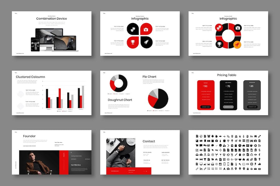 商务品牌形象设计推广方案PPT模板 - 顶尖PPT