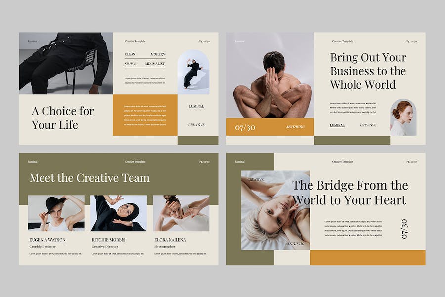 高级极简创意美学主题PPT模板 - 顶尖PPT