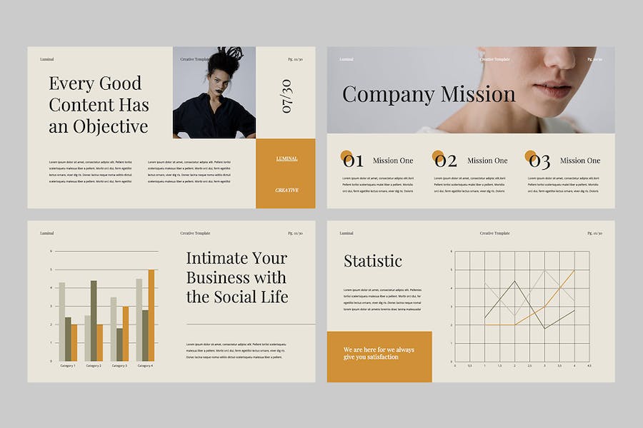 高级极简创意美学主题PPT模板 - 顶尖PPT