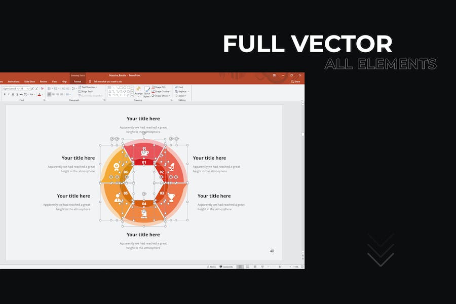 244页大型商务信息图形PPT动画模板 - 顶尖PPT