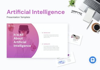 人工智能讲述展示技术应用发展趋势Keynote模板 - 顶尖PPT