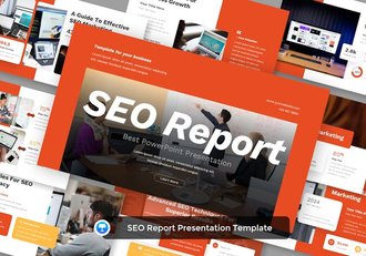SEO搜索引擎优化报告Keynote模板 - 顶尖PPT
