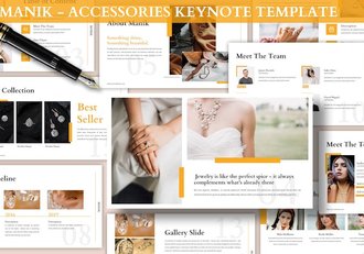 服装配饰产品展示讲述Keynote模板 - 顶尖PPT