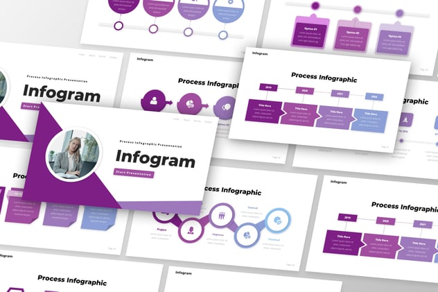 流程信息图形keynote模板 - 顶尖PPT