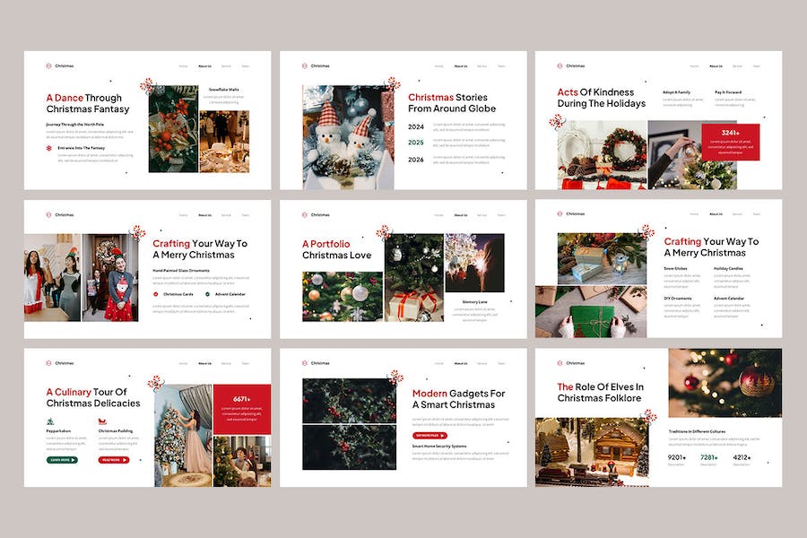 圣诞节展示文稿设计方案PPT模板 - 顶尖PPT