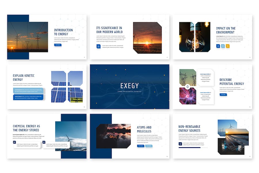 光伏太阳能风力发电能源再生PPT模板 - 顶尖PPT